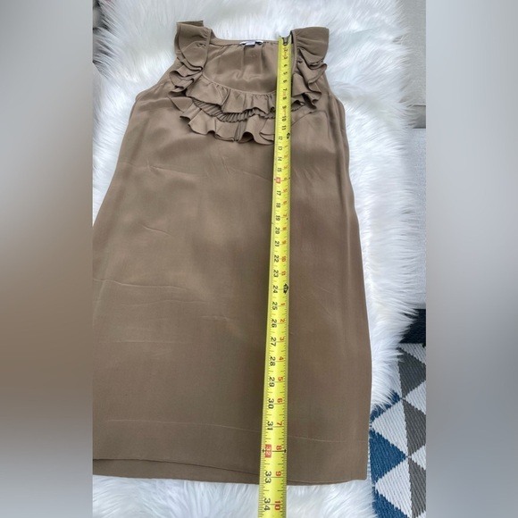 Loft 100% Silk Dress - size XS - Taupe - Picture 5 of 8